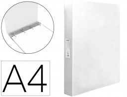 CH31 Carpeta 4 anillas 25 mm. Liderpapel A4 PP transparente