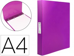 CH34 Carpeta 4 anillas 25 mm. Liderpapel A4 PP lavanda