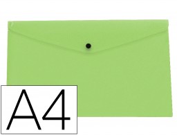 DS74 Carpeta sobre con broche Liderpapel A4 polipropileno verde manzana