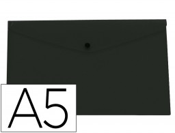 DS75 Carpeta sobre con broche Liderpapel A5 polipropileno negro