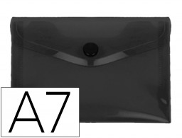 DS78 Carpeta sobre con broche Liderpapel A7 polipropileno negro