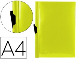 DP21 Carpeta dossier pinza lateral Liderpapel A4 polipropileno amarillo flúor 30 hojas