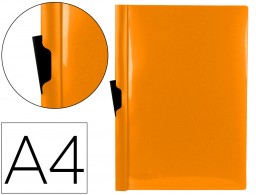 DP22 Carpeta dossier pinza lateral Liderpapel A4 polipropileno naranja flúor 30 hojas