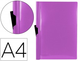 DP23 Carpeta dossier pinza lateral Liderpapel A4 polipropileno lavanda 30 hojas