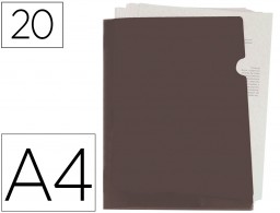 BL18 Carpeta dossier uñero Liderpapel A4 polipropileno negro