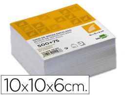 TA01 Taco de 575 notas Liderpapel encolado 100x100mm. Blanco