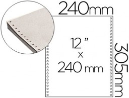 1500 juegos papel continuo 240mm.x12