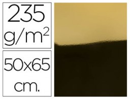 CM02 Cartulina metalizada Liderpapel 50x65cm. 235g/m² oro