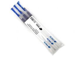 3 pinceles Artist rellenables redondos puntas surtidas