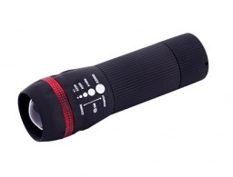 KF18749 Linterna Q-Connect plástico negro 1W