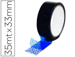 KF17111 Cinta seguridad Q-Connect precinto postal azul 35m.x33mm.