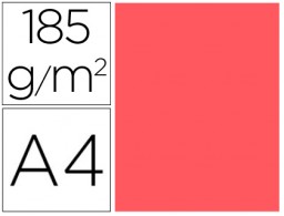 50h. cartulina Guarro A4 185g/m² coral
