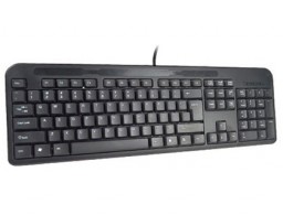 KF17989 Teclado Q-Connect negro con cable