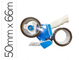 KF11268 Portarrollo Q-Connect para cintas de embalaje + 2 rollos cinta marrón