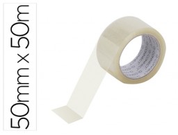 KF11269 Cinta adhesiva de precinto Q-Connect PP transparente 132m.x50mm.