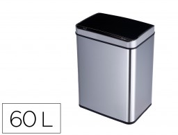 Papelera Q-Connect metálica sensor automatico 60 l.