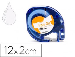 KF18840 Cinta Q-Connect 12mm. x 2m. blanca para ropa para Dymo Letratag