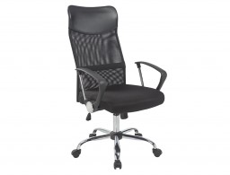KF19025 Sillón de dirección Q-Connect respaldo alto piel y malla negra