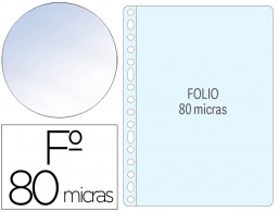 KF11110 1400 fundas multitaladro Q-Connect Folio polipropileno 80µ