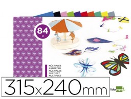 TM01 Bloc 84h. trabajos manuales múltiple 240x315mm. colores surtidos