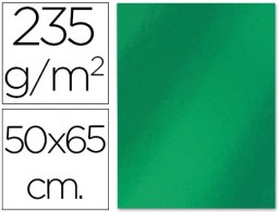 CM05 Cartulina metalizada Liderpapel 50x65cm. 235g/m² verde
