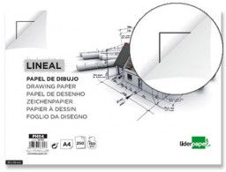 PH04 Papel dibujo Liderpapel A4 150g/m² con cajetín