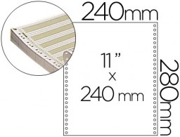 2500h papel continuo 240mm.x11
