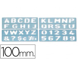 Plantilla rotulación 1800 letras y numeros 100mm.