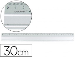 KF00286 Regla Q-Connect aluminio 30cm.