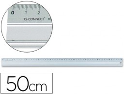 KF00288 Regla Q-Connect aluminio 50cm.