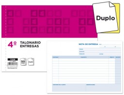 T229 Talonario Liderpapel Entregas 4º apaisado 50 juegos duplicado