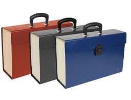 MF01 Maletin clasificador 19 departamentosLiderpapel con fuelle 25,5x390x120 mm.