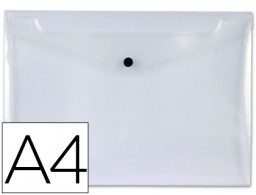 DS17 Carpeta sobre con broche Liderpapel A4 polipropileno transparente