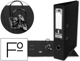 AZ32 Archivador de palanca Liderpapel Folio PVC negro