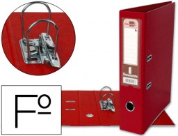 AZ33 Archivador de palanca Liderpapel Folio PVC rojo