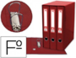 MD33 Modulo Liderpapel 3 carpetas de anillas 40 mm. Folio rojo