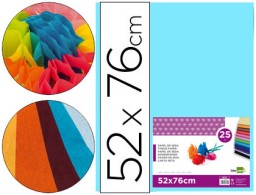 SE15 25h. papel seda Liderpapel 52x76cm. 18g/m² celeste