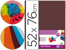 SE16 25h. papel seda Liderpapel 52x76cm. 18g/m² marrón