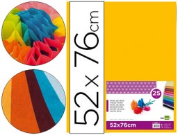 SE18 25h. papel seda Liderpapel 52x76cm. 18g/m² naranja