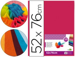 SE19 25h. papel seda Liderpapel 52x76cm. 18g/m² rosa fuerte
