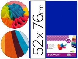 SE20 25h. papel seda Liderpapel 52x76cm. 18g/m² azul