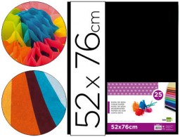 SE21 25h. papel seda Liderpapel 52x76cm. 18g/m² negro