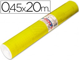 Rollo adhesivo Aironfix 100µ amarillo brillo 0,45x20 m.