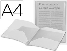 DB02 Carpeta dossier con 2 bolsillos Liderpapel A4 polipropileno incoloro