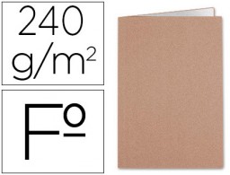 SC24 Subcarpeta cartulina kraft Liderpapel Folio interior blanco 240g/m²