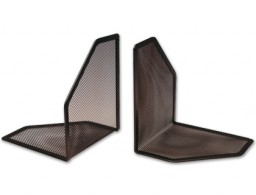 KF00857 2 apoyalibros Q-Connect metálicos rejilla negra