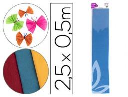 CP11 papel crespón 50cm.x2,5m. azul