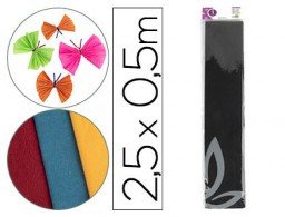 CP17 papel crespón 50cm.x2,5m. negro