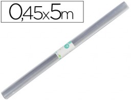 RL04 Rollo plástico forralibros Liderpapel 0,45x5m.