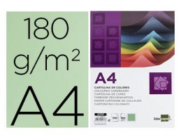CT17 100h. cartulina Liderpapel A4 180g/m² verde